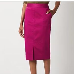 Liz Claiborne Womens Mid Rise Midi Pencil Skirt size 12 New